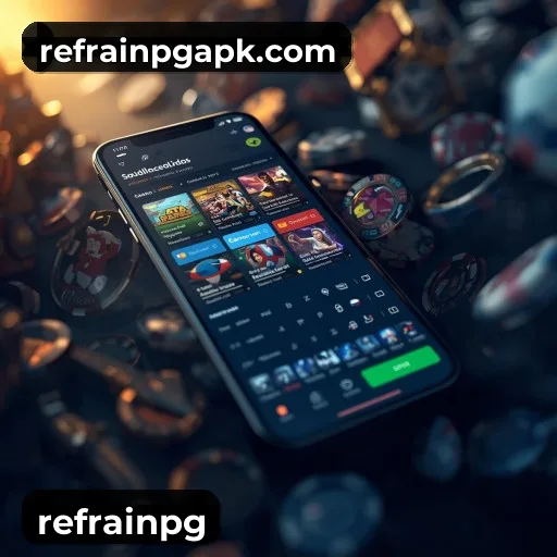 Aplicativo móvel refrainpg para iOS e Android